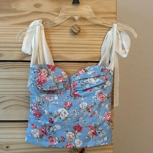 Floral corset top